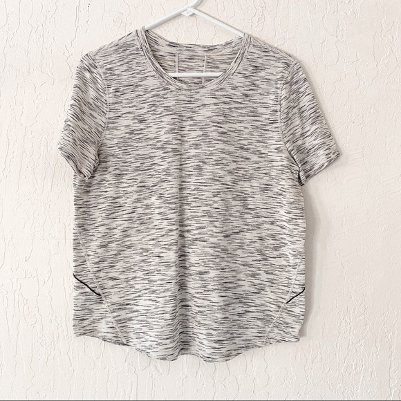 lululemon athletica Tops - Lululemon Athletica heathered grey mix t-shirt